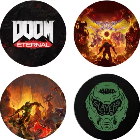 Doom: Eternal prémium poháralátét szett (4 db)