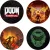 Doom: Eternal prémium poháralátét szett (4 db)