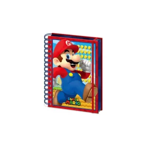 Super Mario A5 Wiro spirál jegyzetfüzet A5