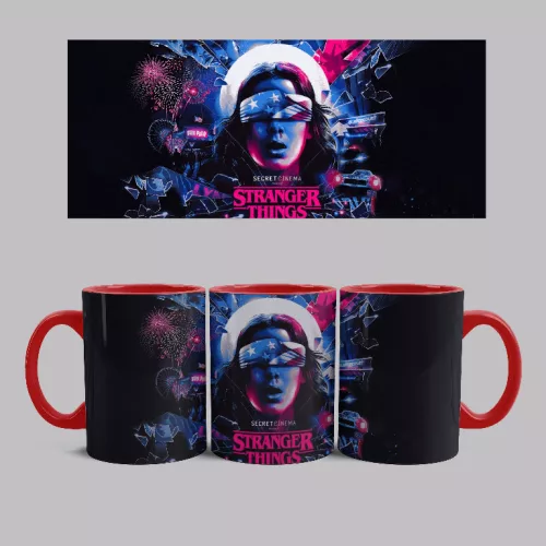 Stranger Things - 11 bögre (Piros)