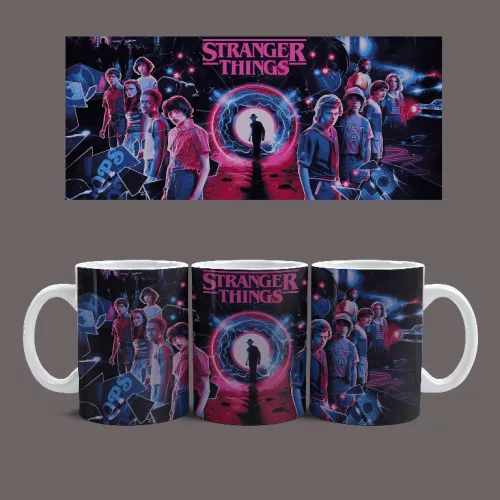 Stranger Things universe bögre (Fehér)