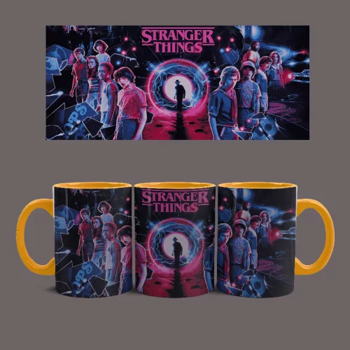 Stranger Things universe bögre (Narancssárga)