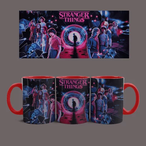 Stranger Things universe bögre (Piros)