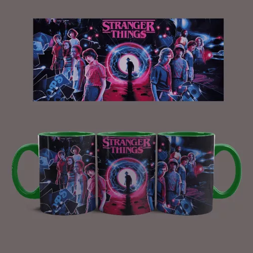 Stranger Things universe bögre (Zöld)
