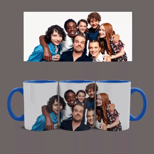 Stranger Things - Cast bögre (Kék)