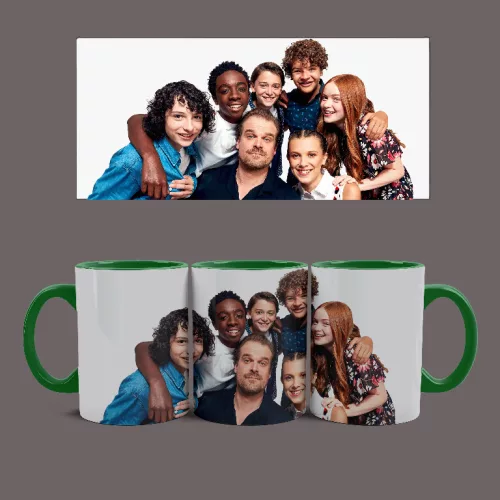 Stranger Things - Cast bögre (Zöld)