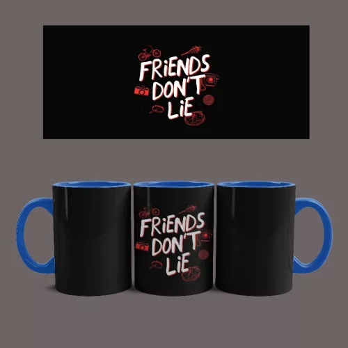 Stranger Things - Friends Don't Lie bögre (Kék)