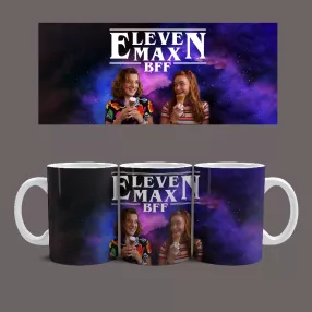 Stranger Things - Eleven és Max BFF bögre (Fehér)