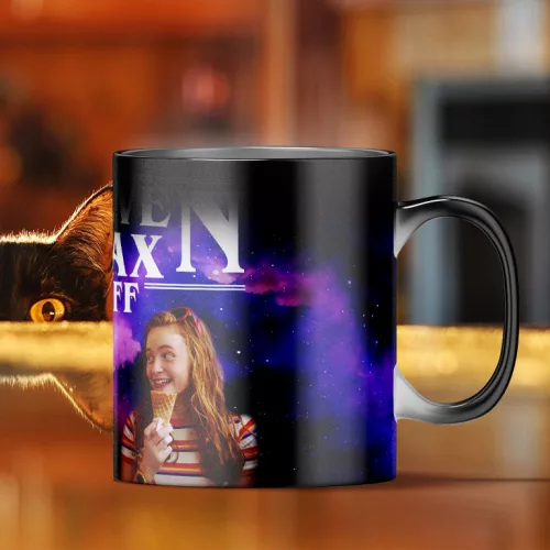 Stranger Things - Eleven és Max BFF bögre (Hőre változó)