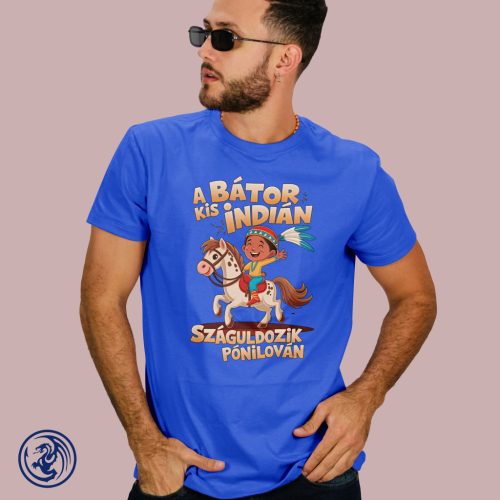 Yakari a bátor kis indián férfi póló
