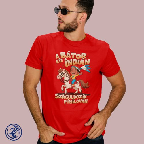 Yakari a bátor kis indián férfi póló