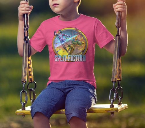 Split Fiction kerek logo gyerek póló