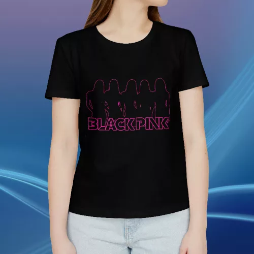 Black Pink siluette női póló