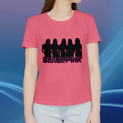 Black Pink siluette női póló