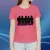 Black Pink siluette női póló