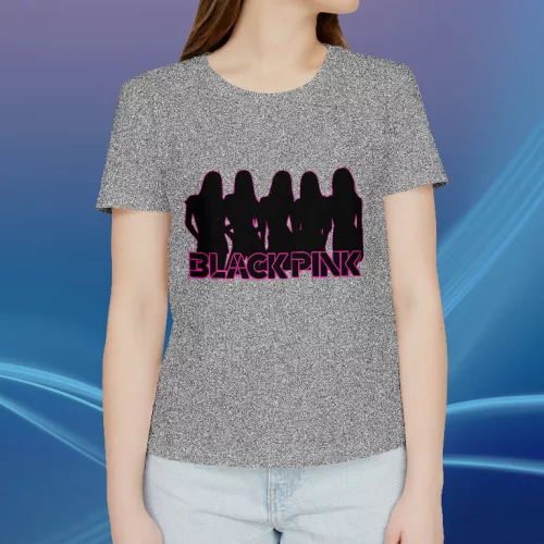 Black Pink siluette női póló