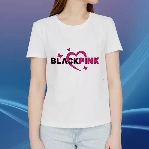 Black Pink logó női póló