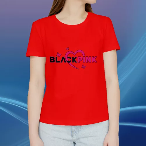 Black Pink logó női póló