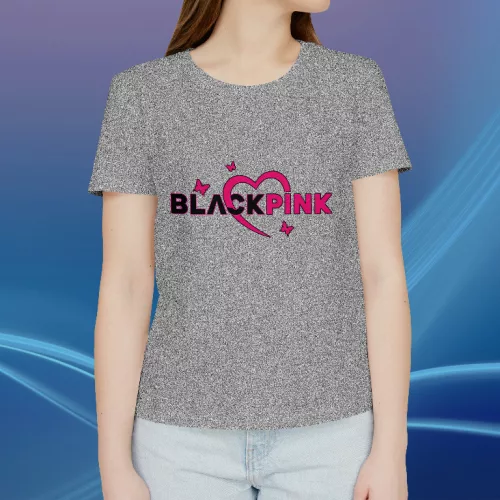 Black Pink logó női póló
