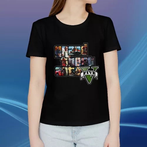 Grand Theft Auto 5 logo női póló