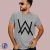 Alan Walker logo férfi póló
