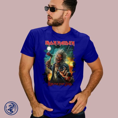 Iron Maiden - Run For Your Lives férfi póló