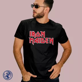 Iron Maiden - logó férfi póló