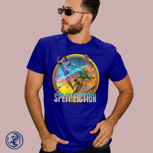 Split Fiction kerek logo férfi póló
