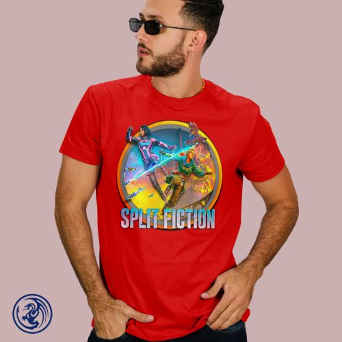 Split Fiction kerek logo férfi póló