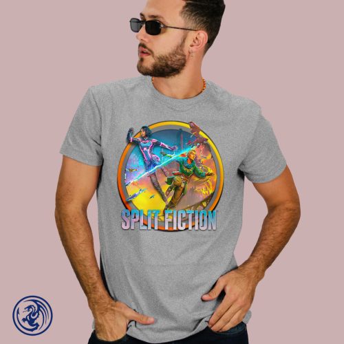 Split Fiction kerek logo férfi póló