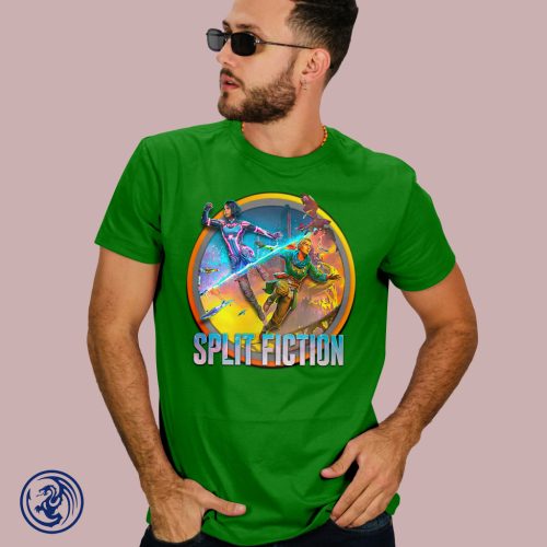 Split Fiction kerek logo férfi póló