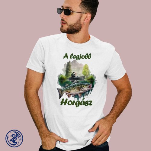 Horgászat - A legjobb horgász férfi póló
