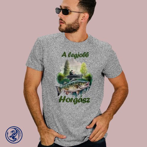 Horgászat - A legjobb horgász férfi póló