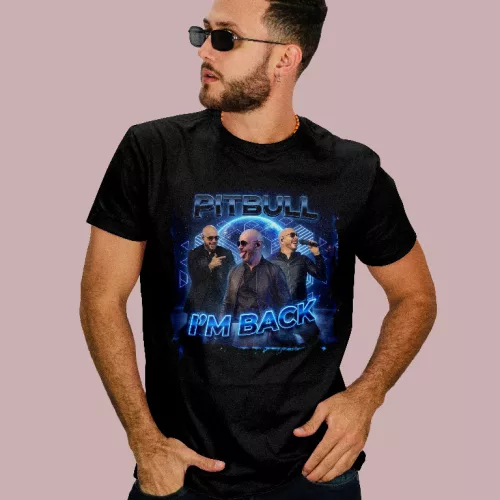 Pitbull - I'm back férfi póló