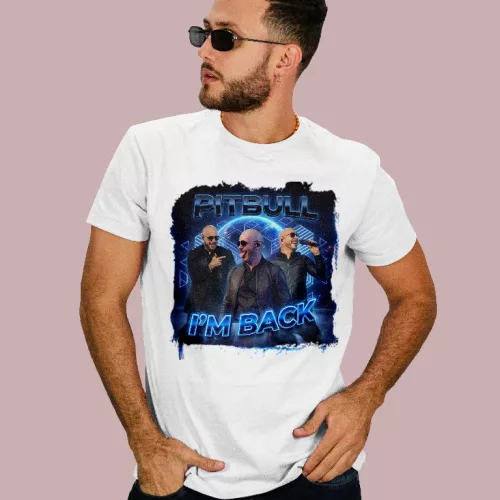 Pitbull - I'm back férfi póló