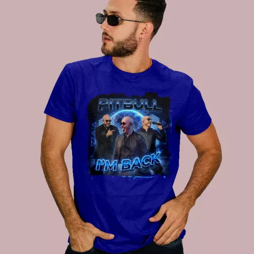 Pitbull - I'm back férfi póló