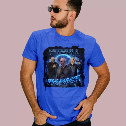 Pitbull - I'm back férfi póló