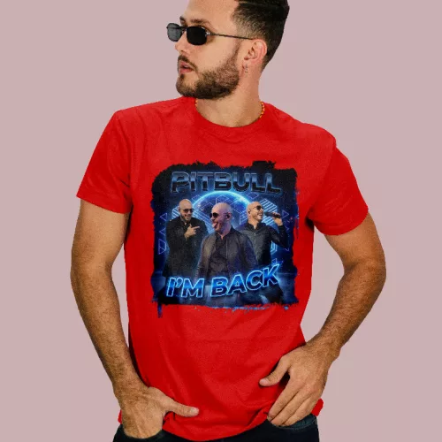 Pitbull - I'm back férfi póló