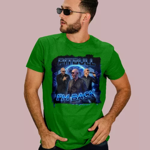 Pitbull - I'm back férfi póló