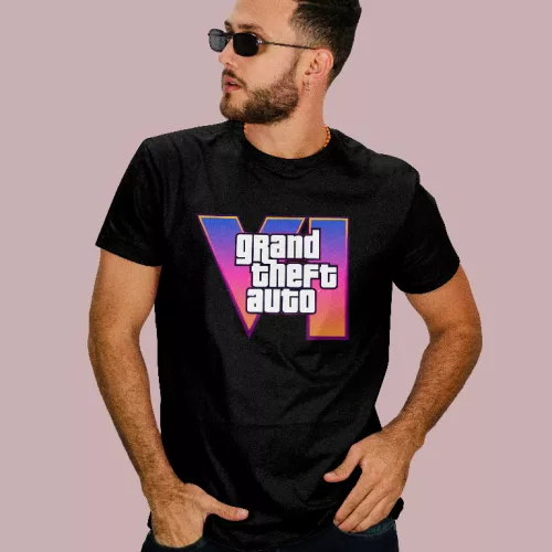 Grand Theft Auto 6 logo férfi póló