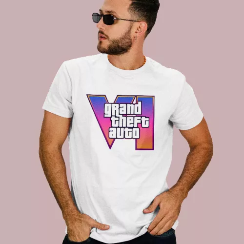 Grand Theft Auto 6 logo férfi póló