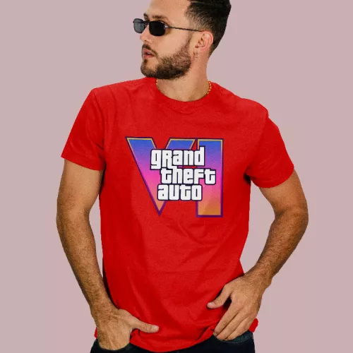 Grand Theft Auto 6 logo férfi póló
