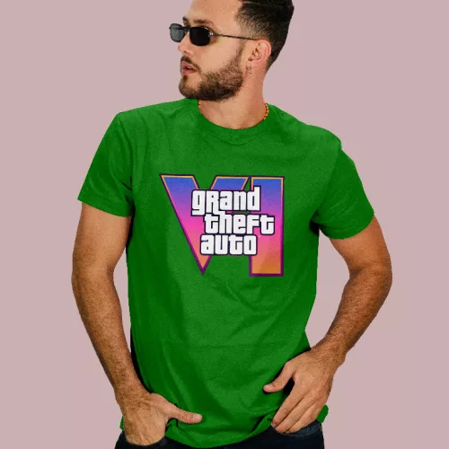 Grand Theft Auto 6 logo férfi póló