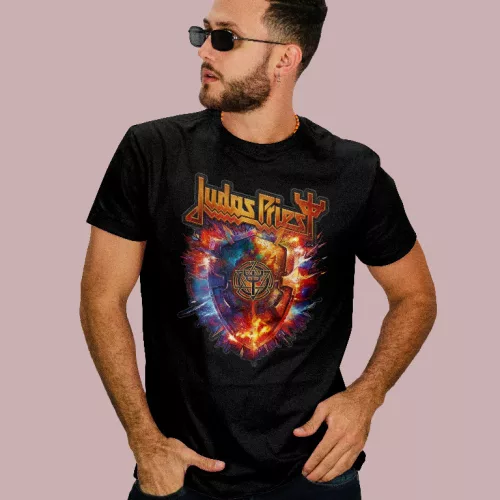 Judas Priest logo férfi póló