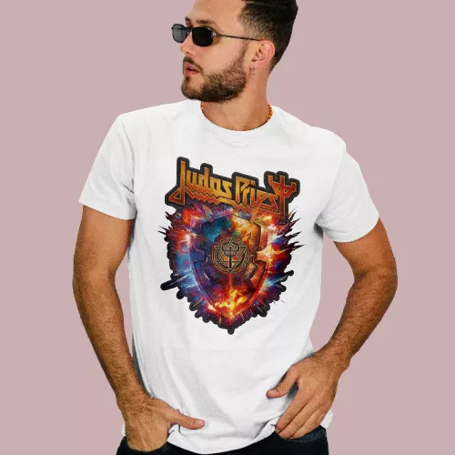Judas Priest logo férfi póló