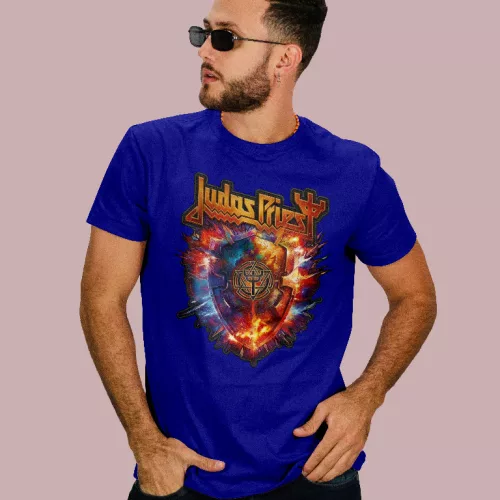 Judas Priest logo férfi póló