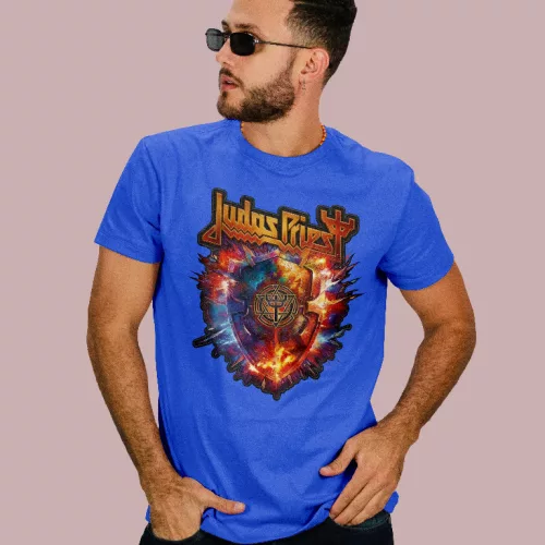 Judas Priest logo férfi póló