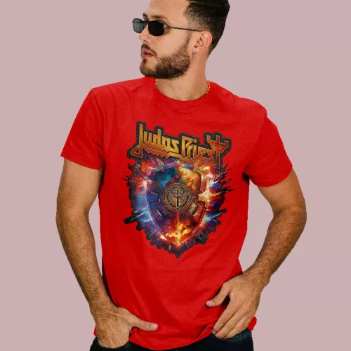 Judas Priest logo férfi póló