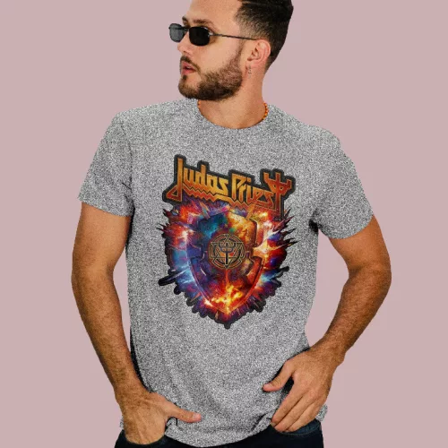 Judas Priest logo férfi póló
