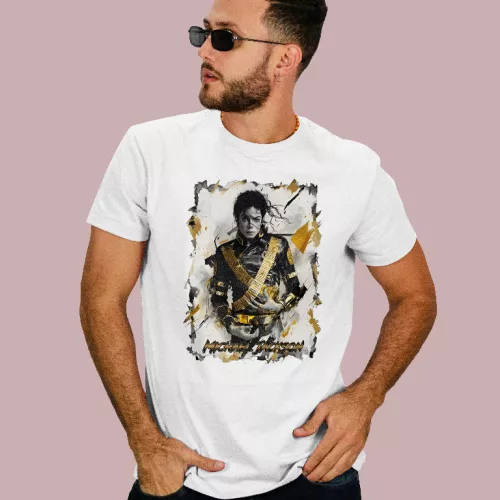 Michael Jackson - Gold férfi póló